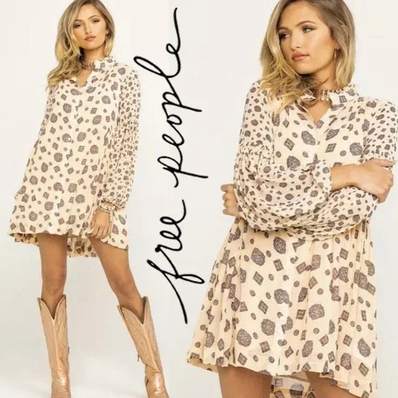 free people turn turn mini dress Free People Turn Turn Mini Dress Size XS Black NWT